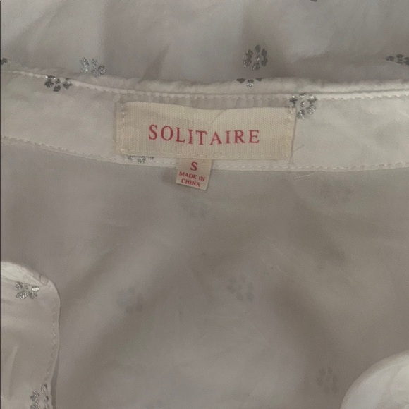 Cropped Button Down with Silver Embellishments - Picture 9 of 9